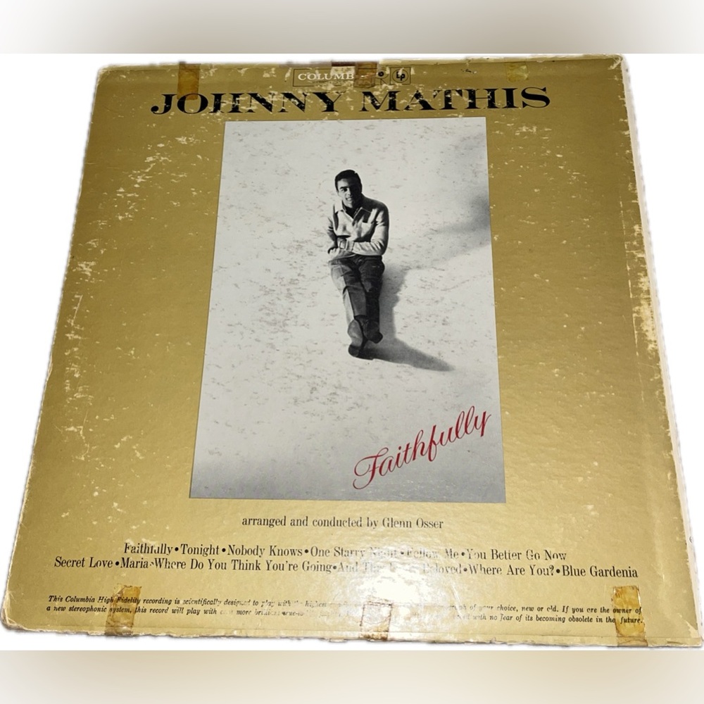 Johnny Mathis Faithful Vinyl Album